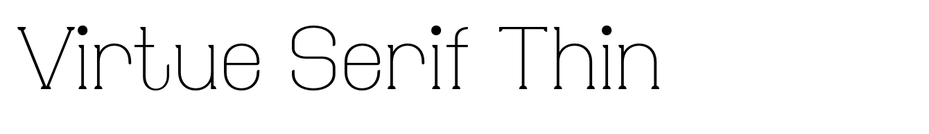 Virtue Serif Thin
